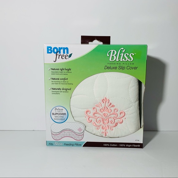 🆕 Born Free Bliss Feeding Pillow Quilted Slip Cover - Damask - Picture 3 of 5